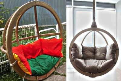 Оригинальные и уютные подвесные кресла для двоих в фирме «Lounge Wood» - main